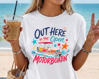 Comfort Colors® Lake Life Boating Shirt, Funny Pontoon Boat Summer Vacation Gift