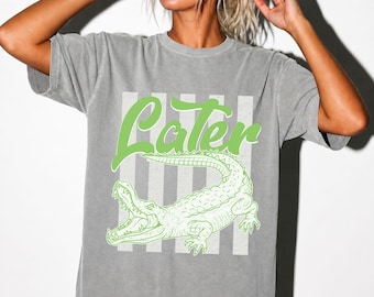 Comfort Colors® Florida Alligator Shirt, Vacation Souvenir Tee Southern Travel Gift