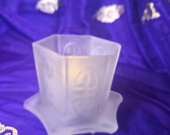 Vintage Fairy Light BOTTOM ONLY - Frosted Glass Pagoda