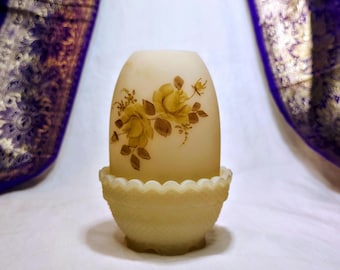 Vintage Fairy Lamp RARE hand painted and signed