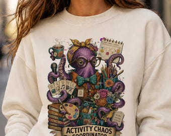 Activity Director PNG Bundle, 12 Funny Senior Living Animal Designs
