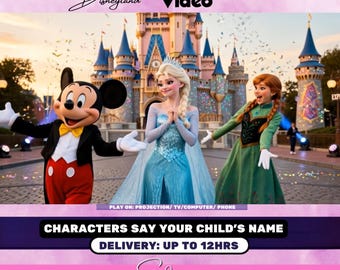 Disney-reis onthullingsvideo voor kinderen | Verrassende aankondiging van Mickey, Elsa en Anna | Onthulling Disneyland | Cadeau voor onthulling Disney World-vakantie