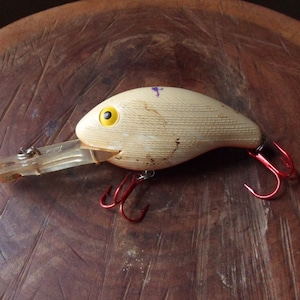Rebel Lure, Deep R Maxi Lure, Deep Diving Crankbait Lure, Vintage Fishing Lure