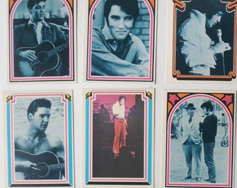Elvis Collector Cards, Nine Elvis Presley Trading Cards 19-27