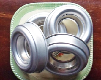 Four Ring Jello Molds, Vintage Aluminum Kitchen Molds