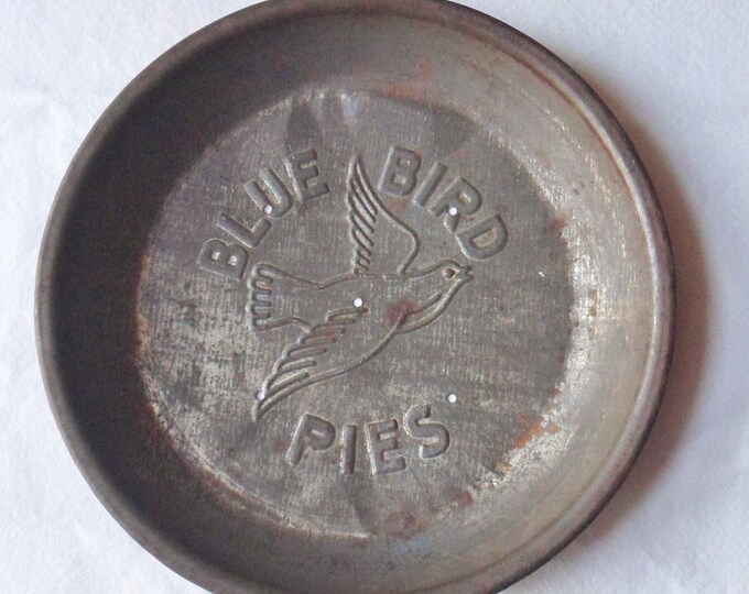 Blue Bird Pie Tin, Vented 9 Inch Tin Pie Pan Etsy