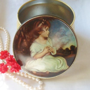 Thornes Toffee Tin, The Age of Innocence by Sir Joshua Reynolds, Vintage Tin Made in Great Britain