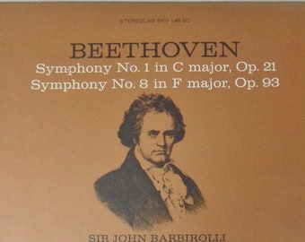 Beethoven Symphony No 1 and Symphony No 8, Halle Orchestra, 1964, Vanguard Everyman Classics