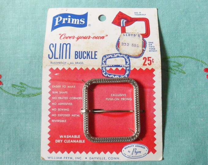 Prims Prims Slim Buckle, Do It Yourself Covered Buckle, Never Opened 1 1/2 ...