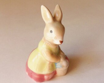 Bunny Figurine, Rabbit with Basket