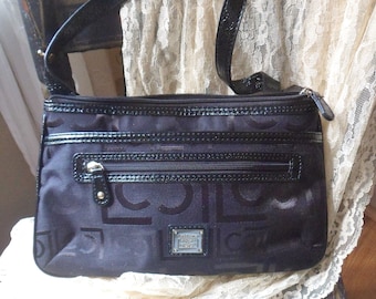 Liz Claiborne Signature Monogrammed Shoulder Bag