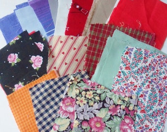 Assorted 5" x 3" Fat Quarters, 53 Cut Fabric Pieces, Assorted Cotton Fabric