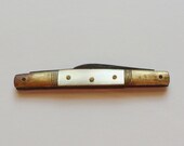 AW Wadsworth Son Pocket Knife from Germany, Mother of Pearl Two Blade Pen Knife