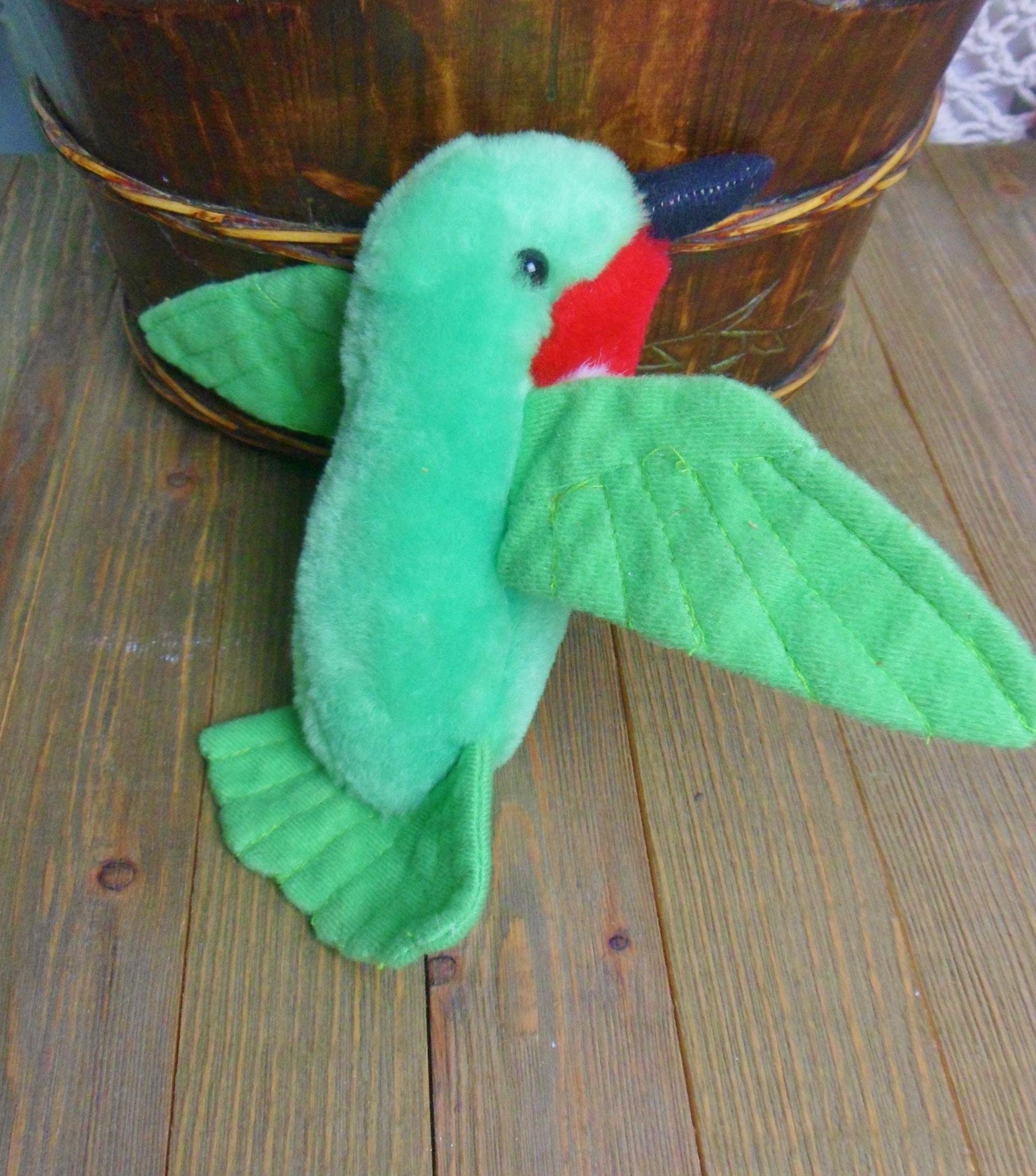 Stuffed Hummingbird, Small of the Wild Hummingbird, Vintage Toy