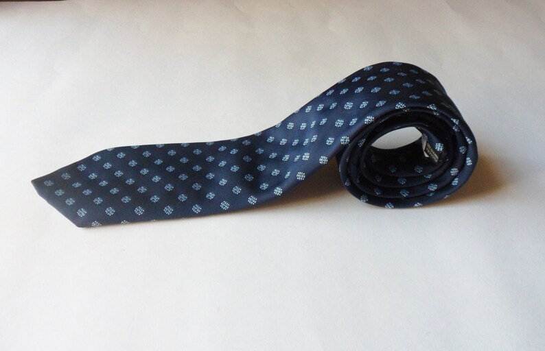Andhurst Custom Collection Necktie Dark Blue Dacron Polyester | Etsy
