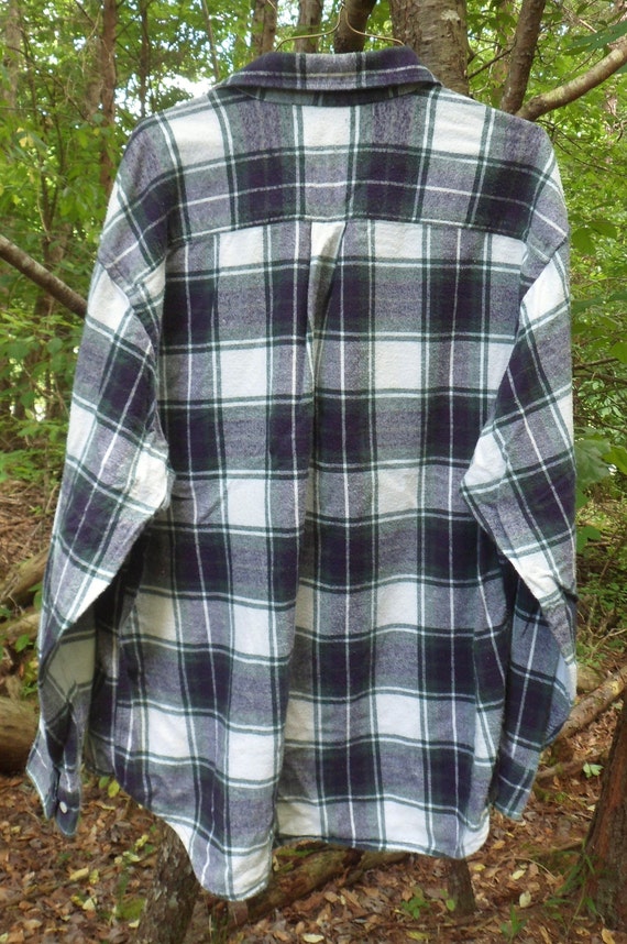 Old Navy Flannel Button Down Shirt, Mens Vintage … - image 3