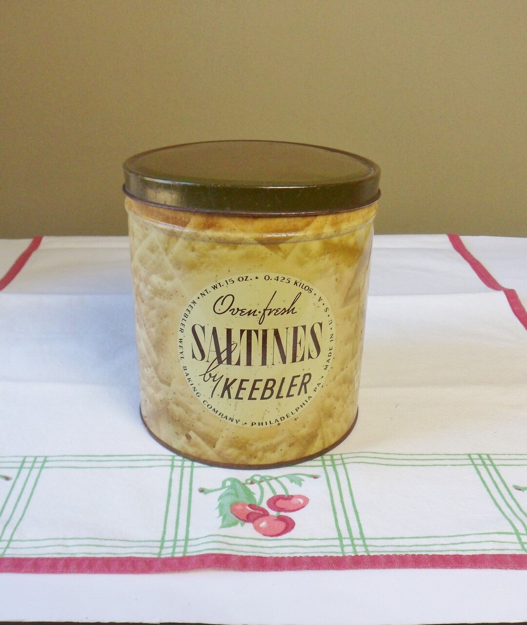 Keebler Cracker Tin, Vintage Ovenfresh Saltine Cracker Tin Etsy