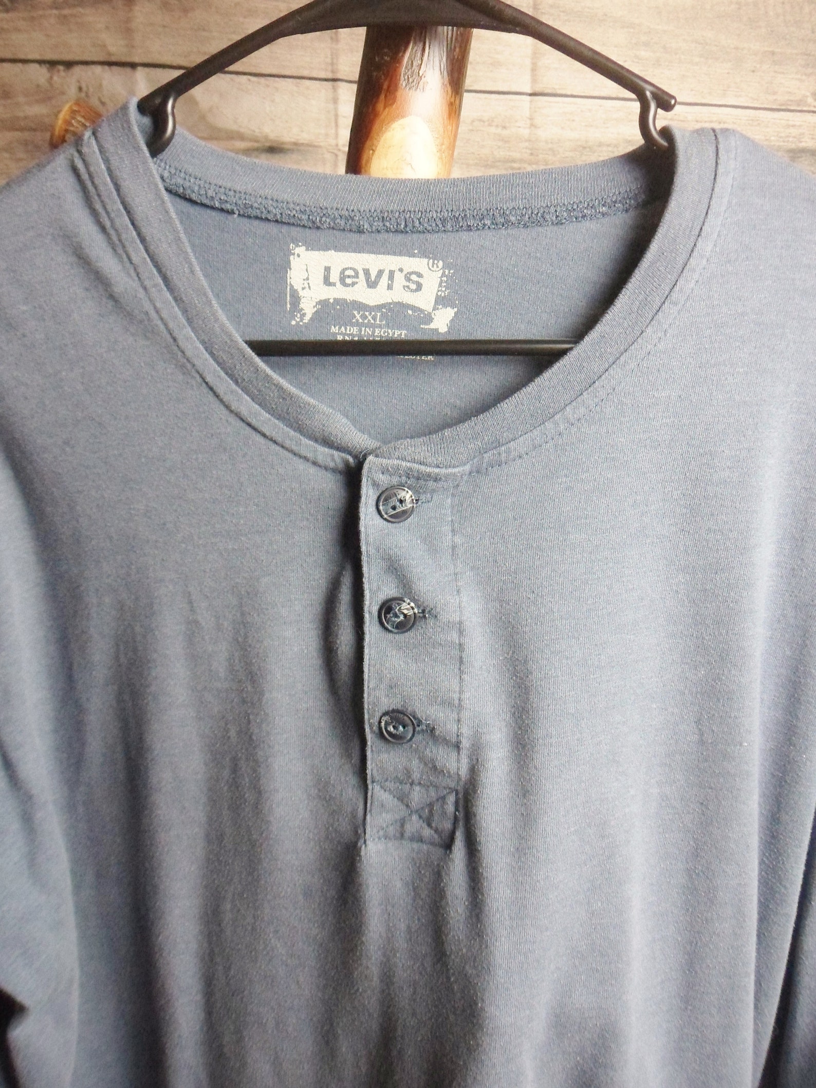 Levis Mens Gray Long Sleeve Tee Shirt Size XXL | Etsy