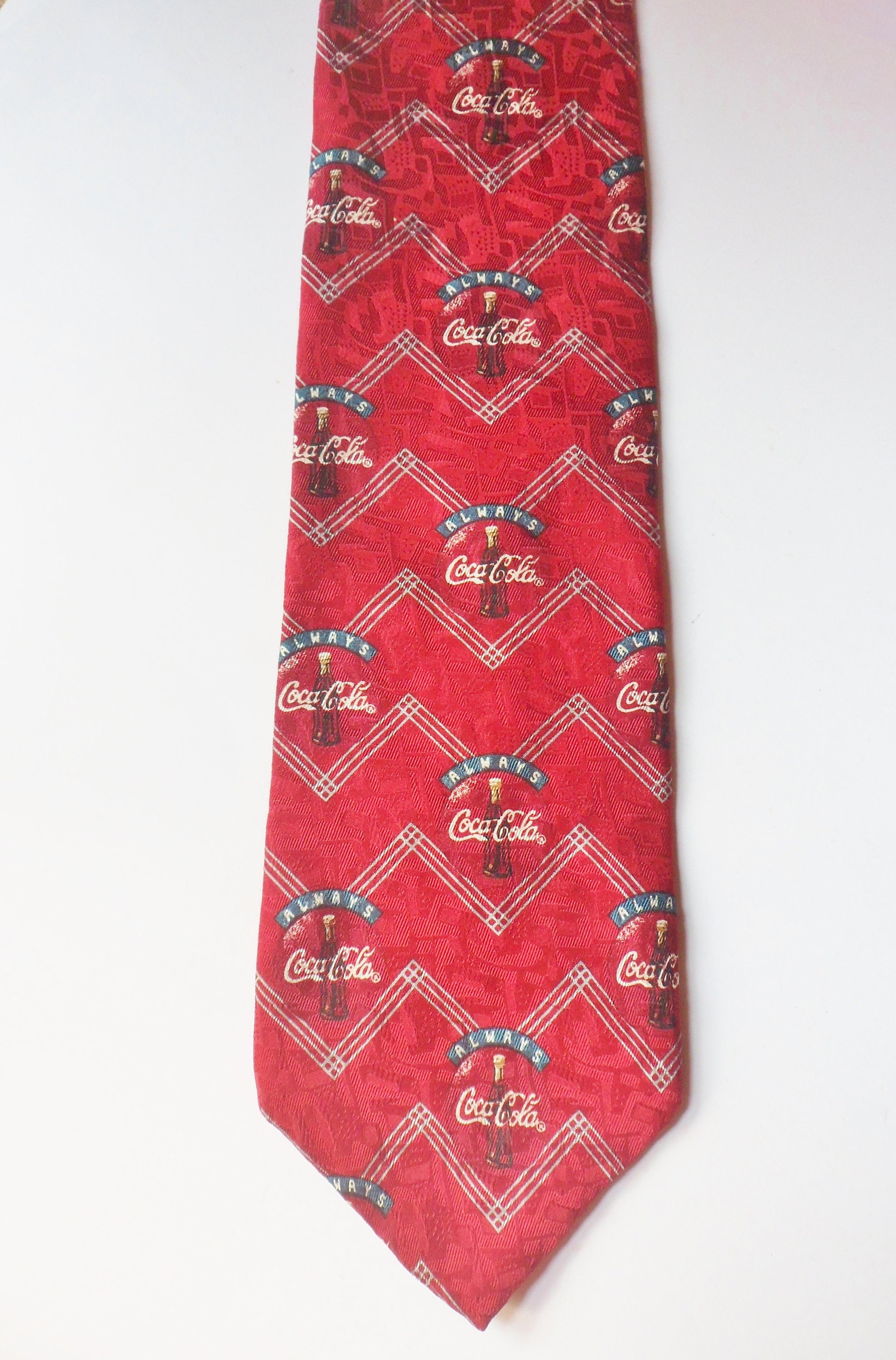 Coca Cola Necktie Red Always Coca Cola Silk Tie Coke - Etsy