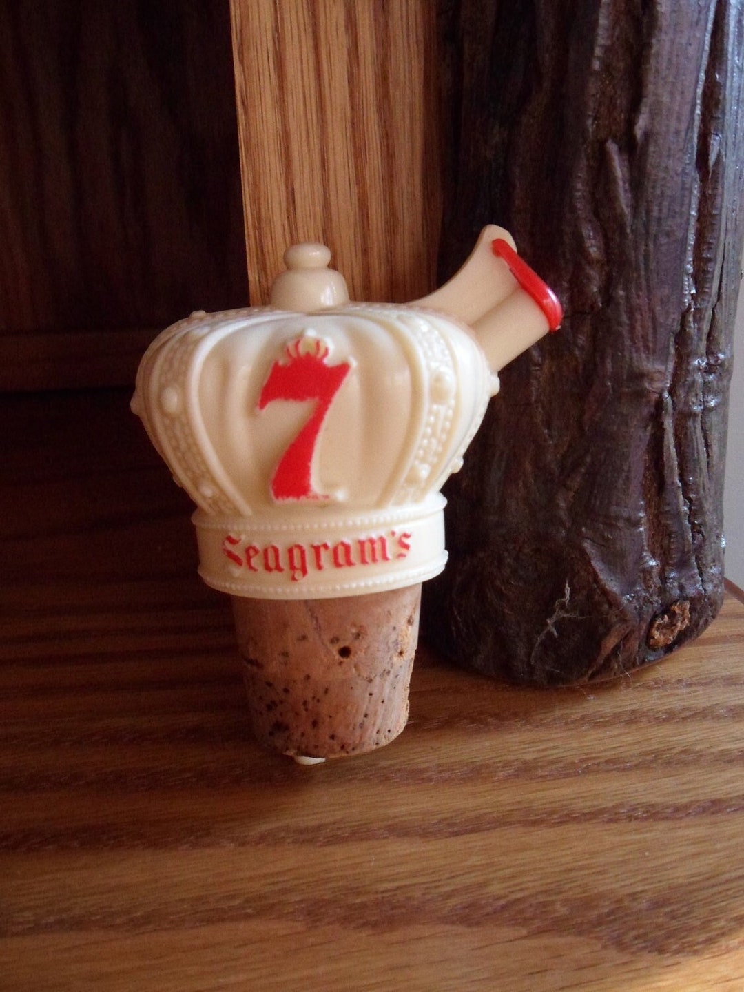 Carafe Publicitaire Vintage Seagram's – Ancienne Bouteille De Bar Déco