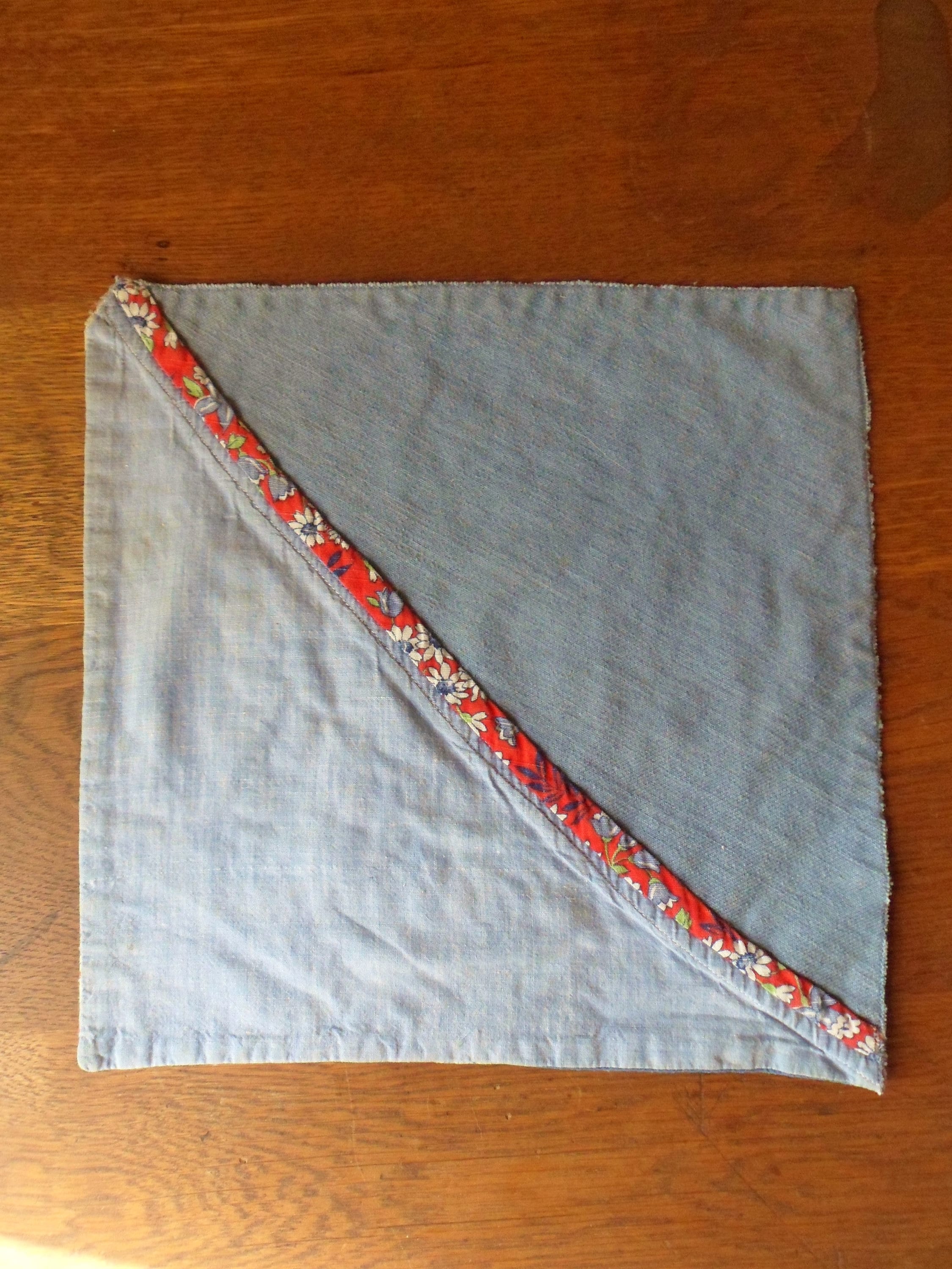 Feed Sack Teapot Mat Handmade Patchwork Table Mat with Etsy