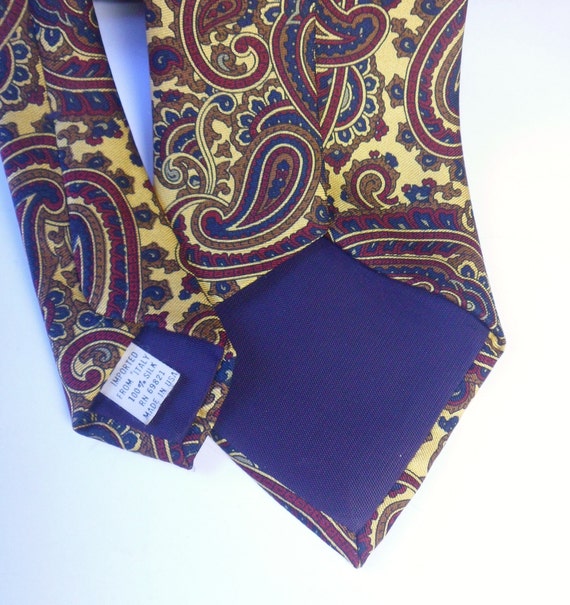 Lot De 7 Cravates En Soie Vintage - Marques Françaises Et Italiennes (Givenchy, Balmain, Etc.) - Occasion