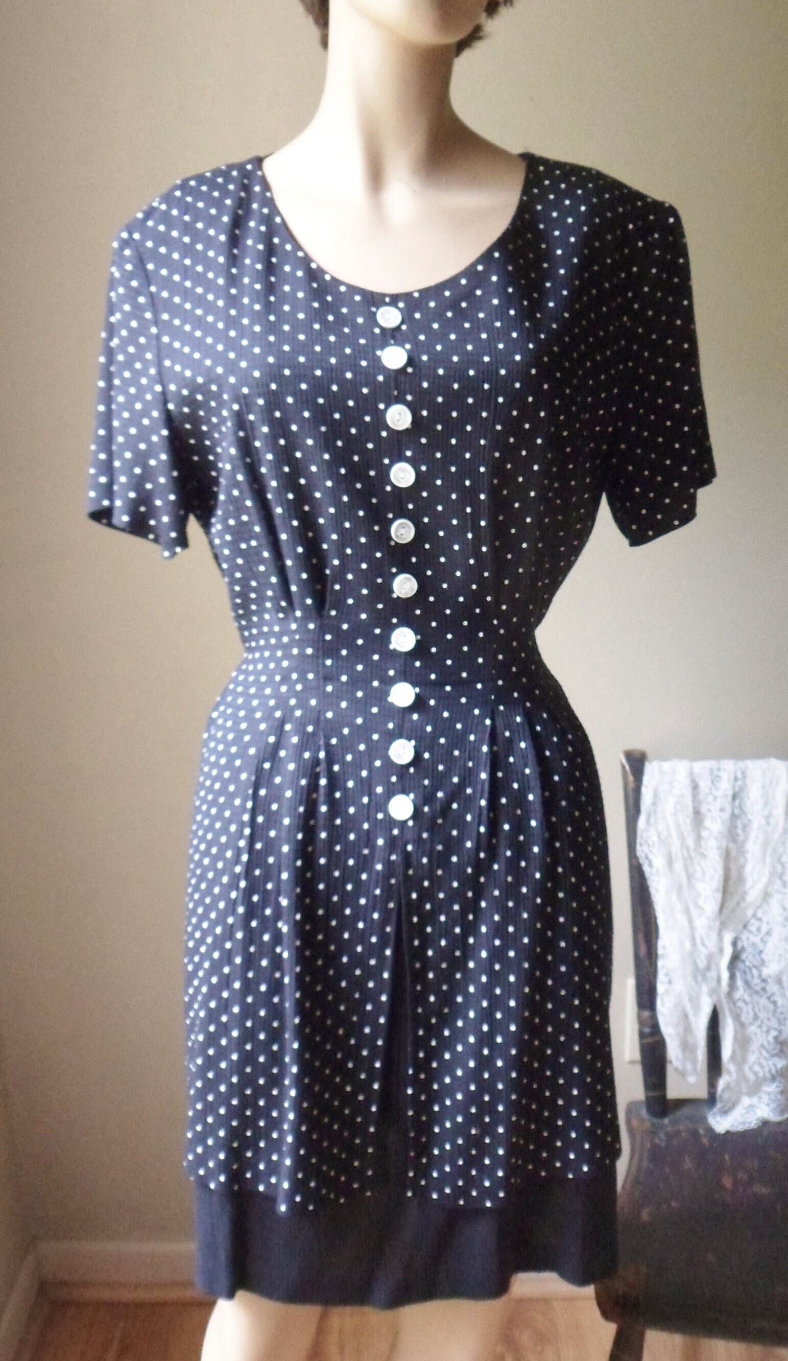 BETTY DOT DRESS/168cm/着用サイズM｜Bibiy.