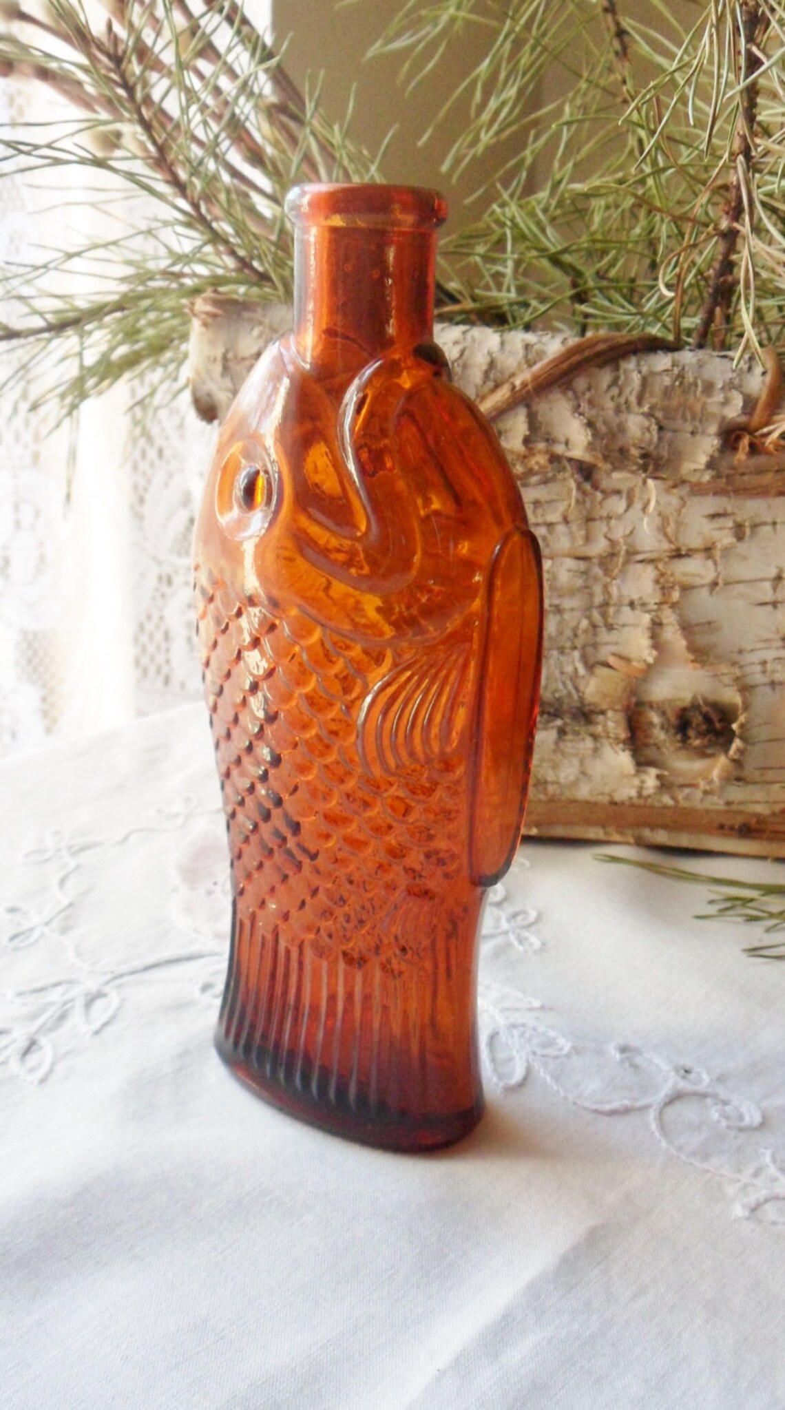 Amber Wheaton Doctor Fisch's Bitters Bottle Amber Fish Etsy