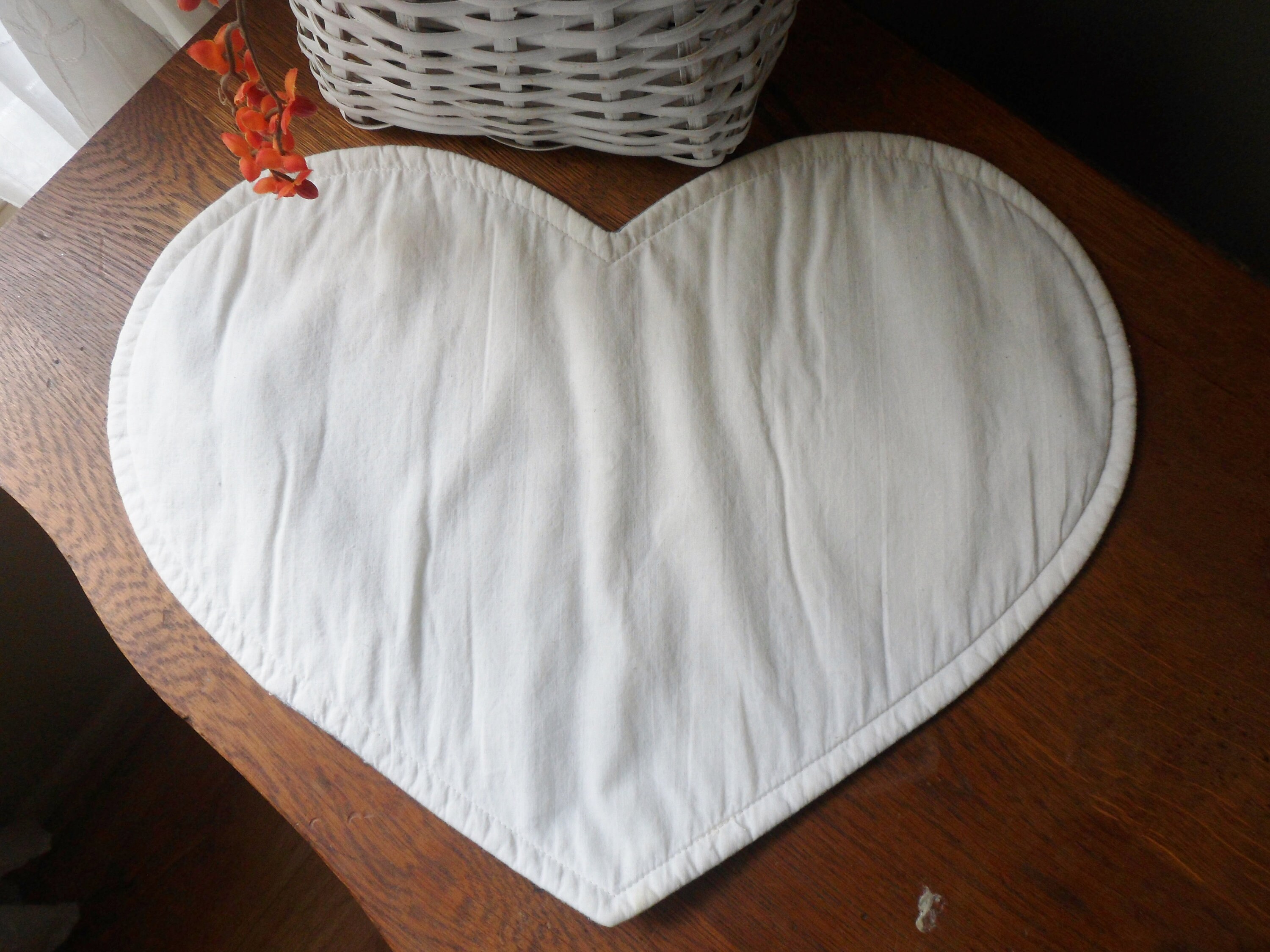 Six Light Blue Heart Placemats Heart Shaped Placemats Etsy