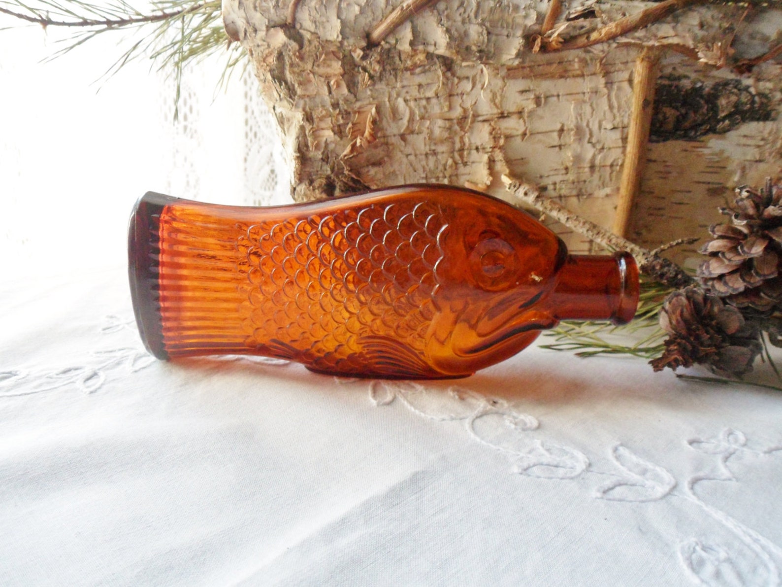 Amber Wheaton Doctor Fisch's Bitters Bottle Amber Fish Etsy