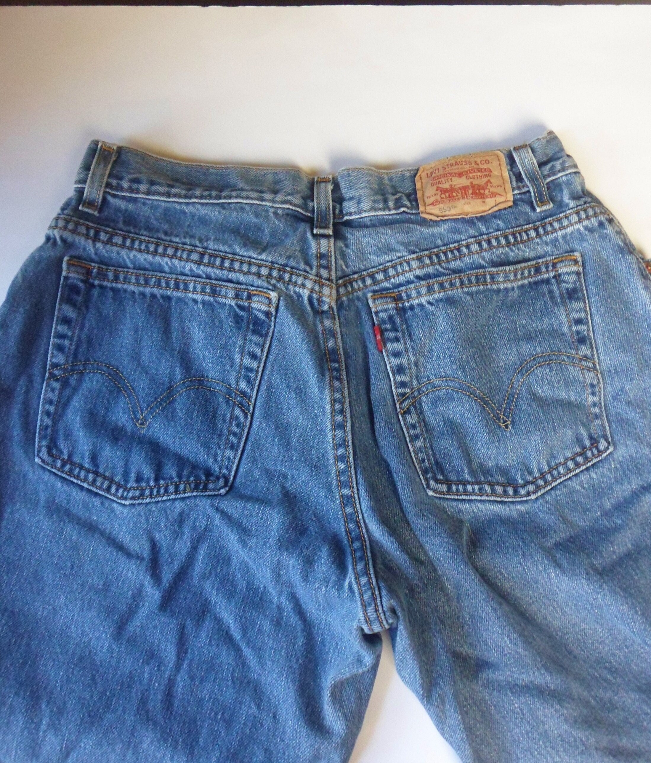 Levis 550 Classic Relaxed Tapered Jeans, Vintage Five Pocket High 