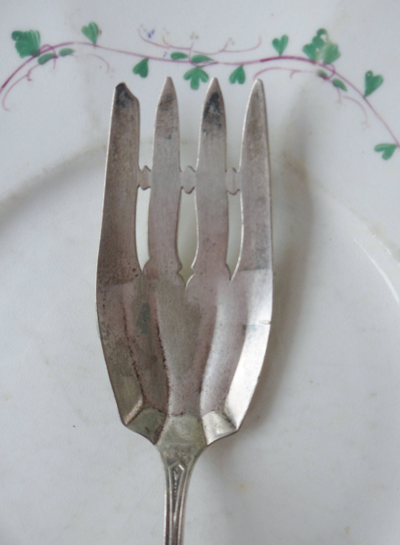 Silver Meat Fork Simeon L and H Rogers Silver Plated Etsy