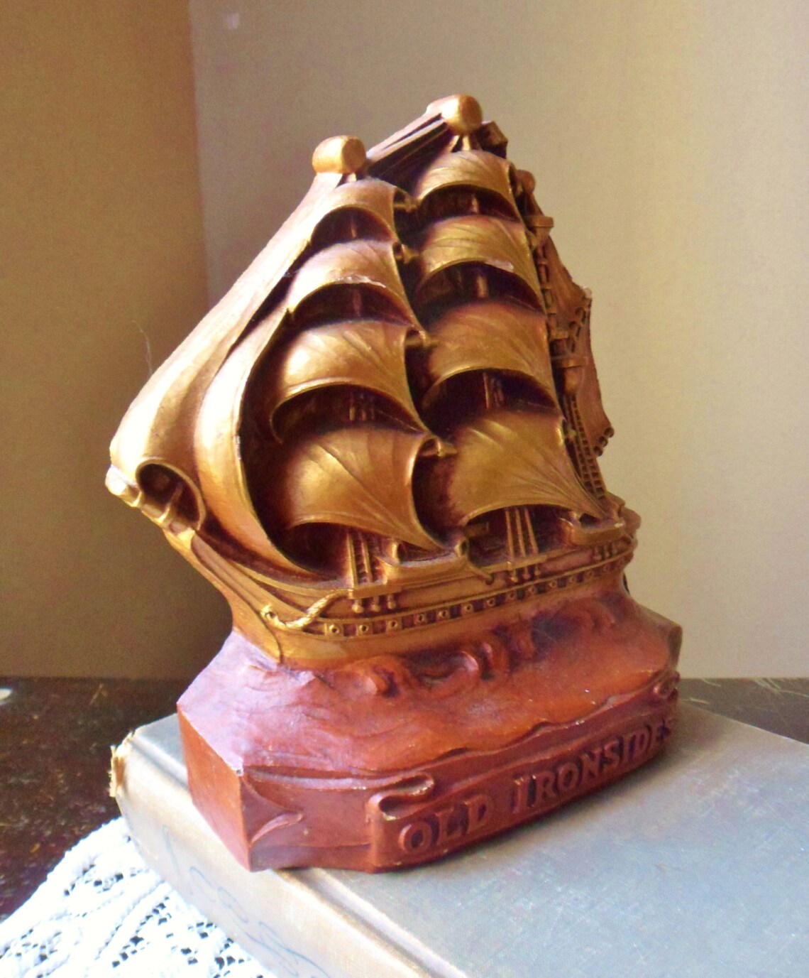 Old Ironsides Bookend USS Constitution Clipper Ship Etsy