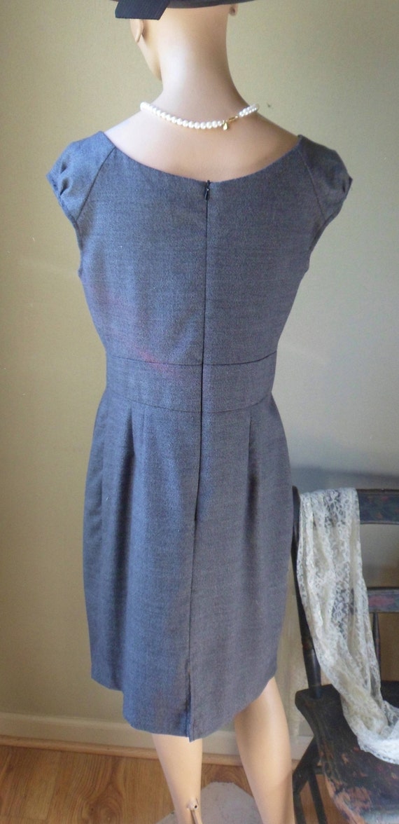 ワンピース S oval pleats dress gray Pleated Gray AA Studio Cocktail Dress, Size 10, Vintage off