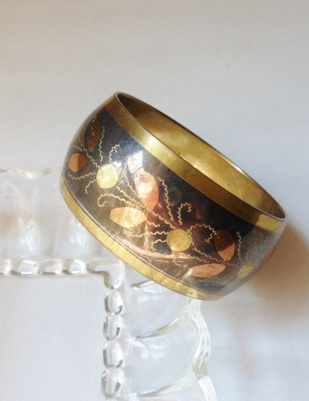 Bracelet laiton et émail. - Bijoux Anciens Schaffner