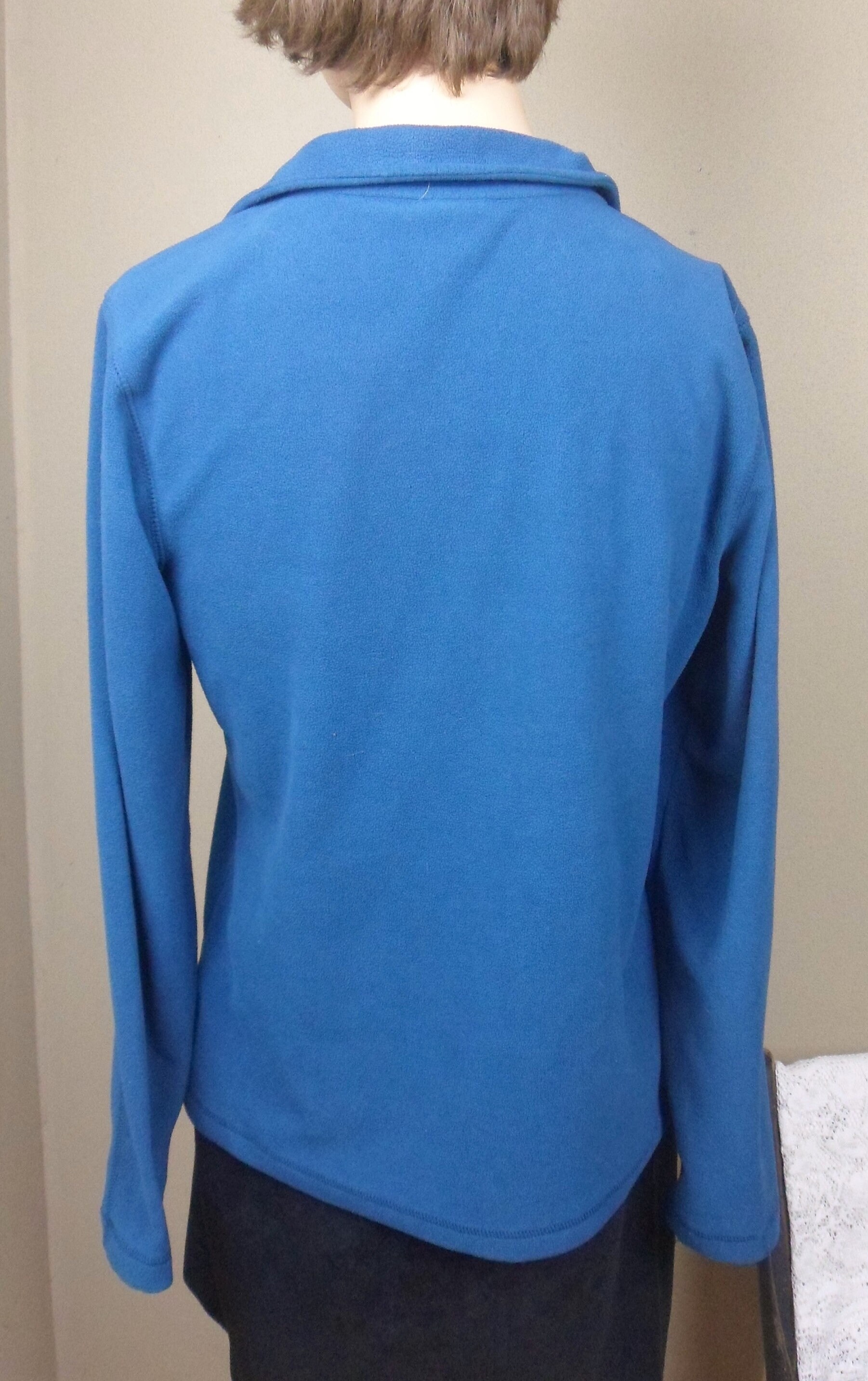 Danskin Now Blue Exercise Jacket, Vintage Workout Zipper Jacket, Size S 