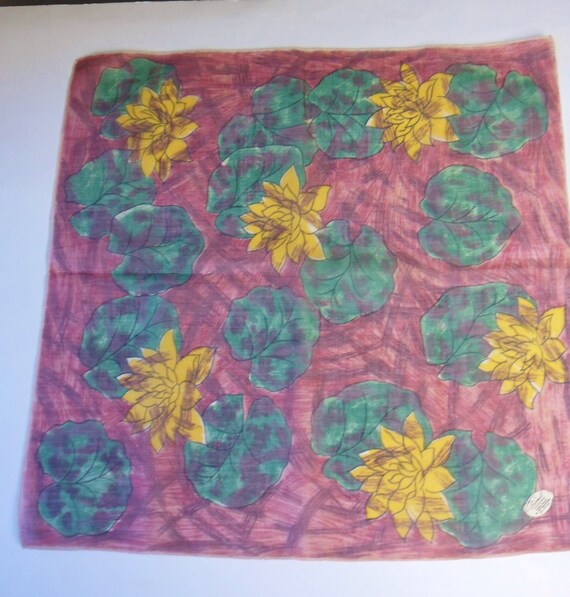 Burmel Original Water Lily Scarf, Small Cotton Ne… - image 5