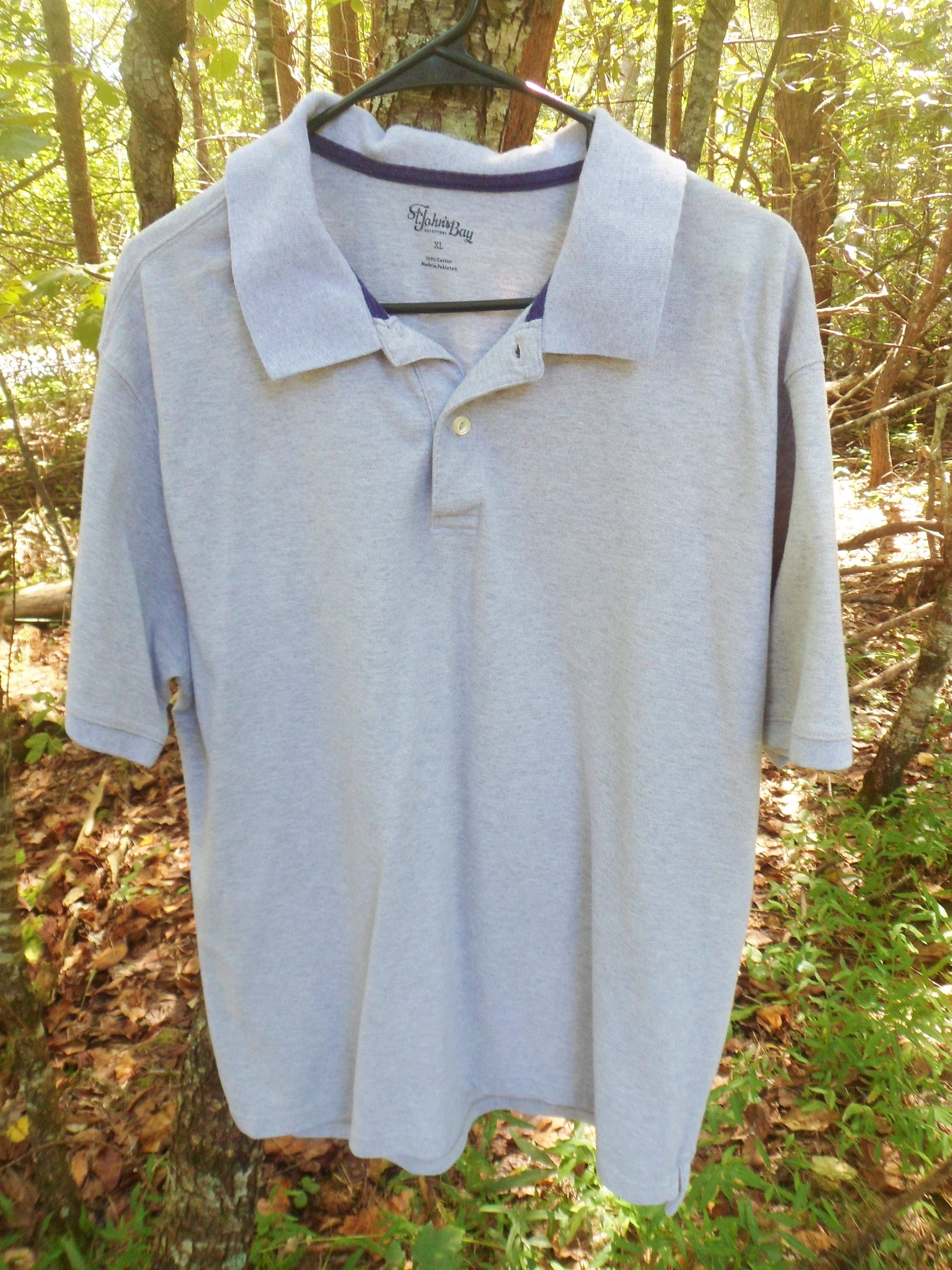 St Johns Bay Cotton Polo Shirt, Mens Vintage Short Sleeve St Johns Bay Cotton Polo Shirt, Mens Vintage Short Sleeve