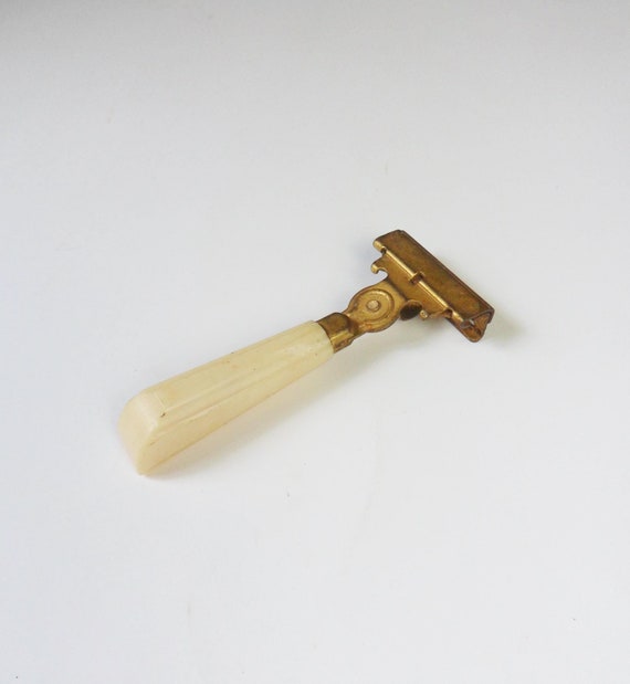 Schick Ever Sharp Razor, Vintage Gold Injector Safety Razor With