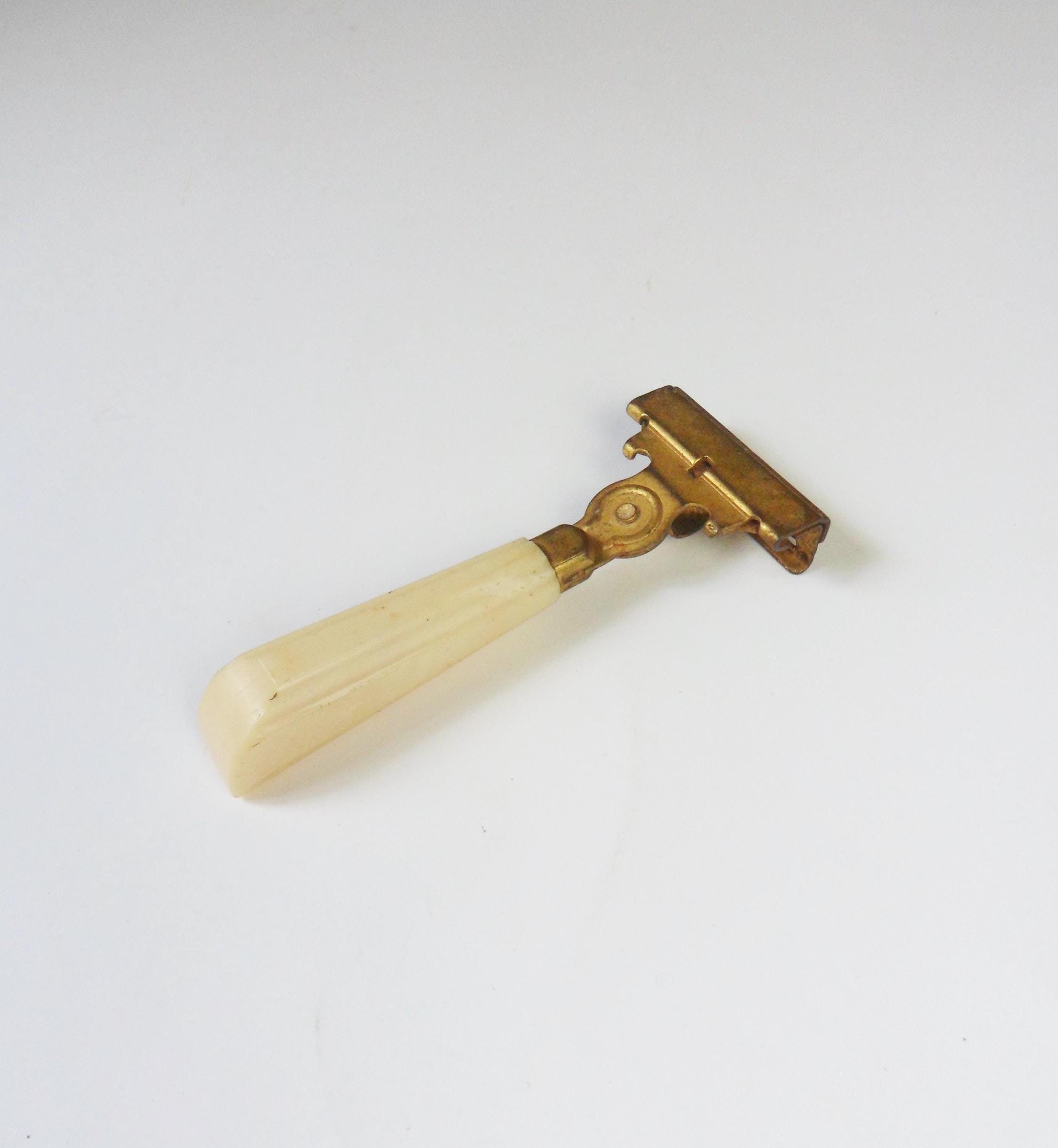 Schick Ever Sharp Razor, Vintage Gold Injector Safety Razor With