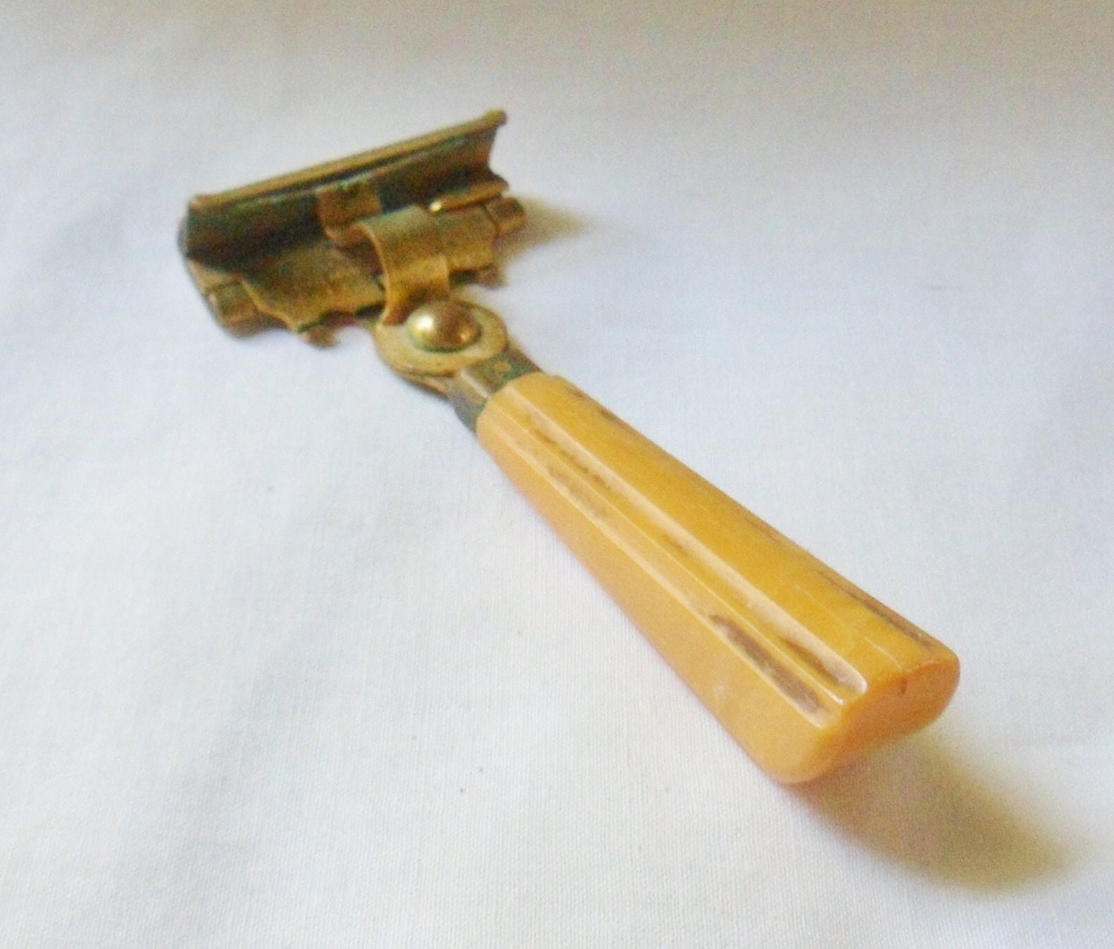 Schick Ever Sharp Razor, Vintage Gold Injector Safety Razor With