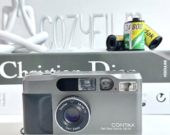 Contax T2 35mm Titanium Film Camera – Premium Compact Point & Shoot – Mint, From Japan