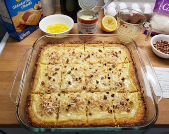 Lemon Custard Magic Cookie Bars Recipe PDF
