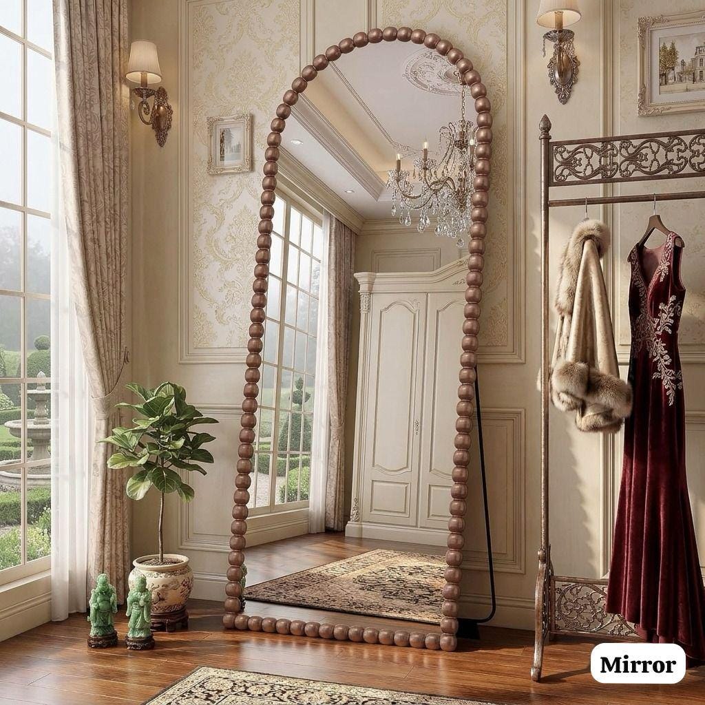 Antique Floor Mirror - Etsy