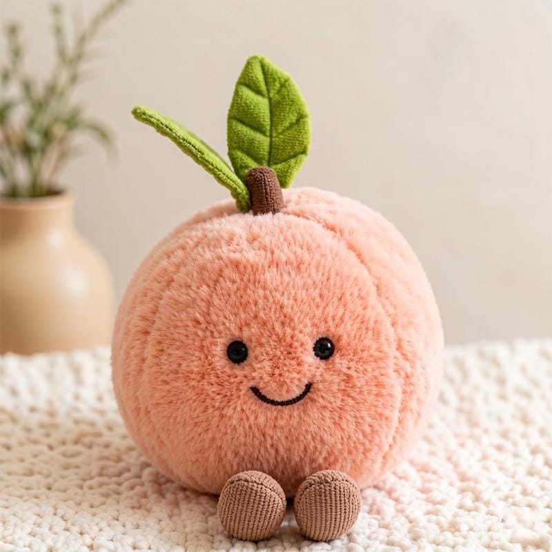 Peach plush - Etsy 日本