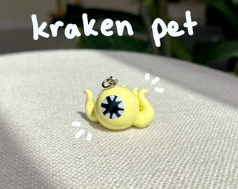 Mascota Kraken de OSRS - Amuleto de arcilla polimérica hecho a mano