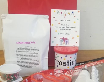 Kids sugar cookie kit gift bag