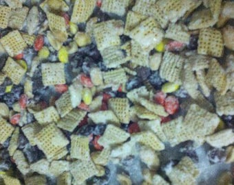 Peanut butter Trail Mix (Snowy) with White Chocolate Coating  8 cups 2 lbs