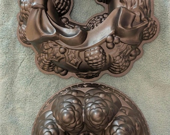 Nordic Ware Christmas Wreath and Trees Bundt pans