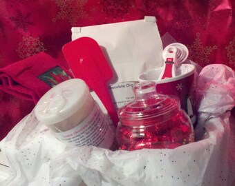 Cookie Mix, Candy, and Cocoa Mix Gift Basket